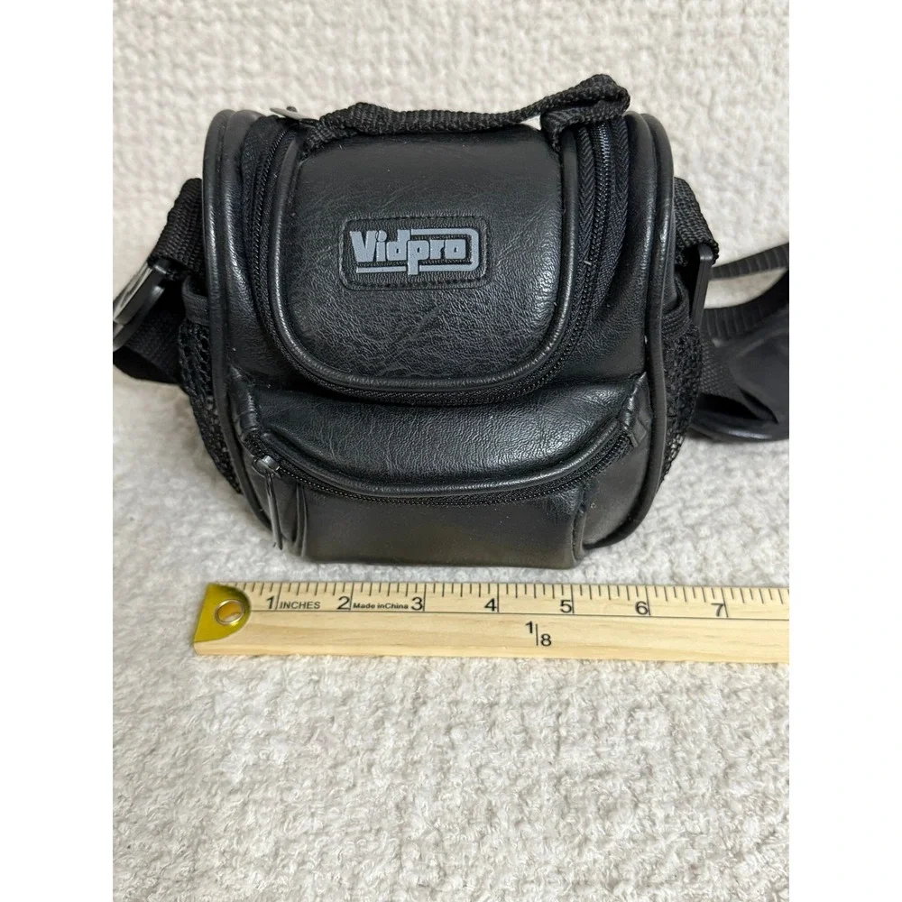 Vidpro Camera‎ Bag Black Leatherette Shoulder Bag Compact Case